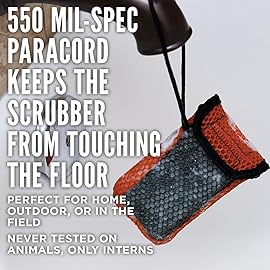 Duke Cannon Tactical Scrubber Soap Pouch - U.S. Military-Grade, Coarse and Soft Mesh, 550 Paracord, Shower Hygiene Essential for Men\'s Bar Soap - 4 Pack