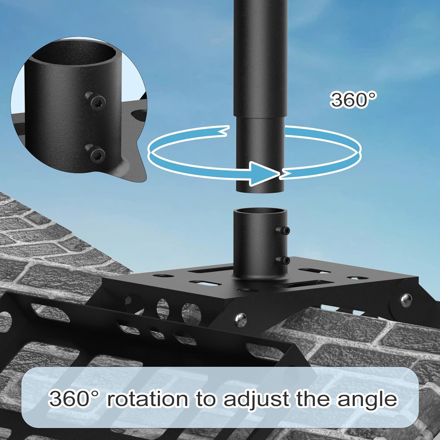 Starlink Gen 3 Standard V3 kit montaggio supporto parete tetto palo tubo adattatore antenna staffa regolabile 360°