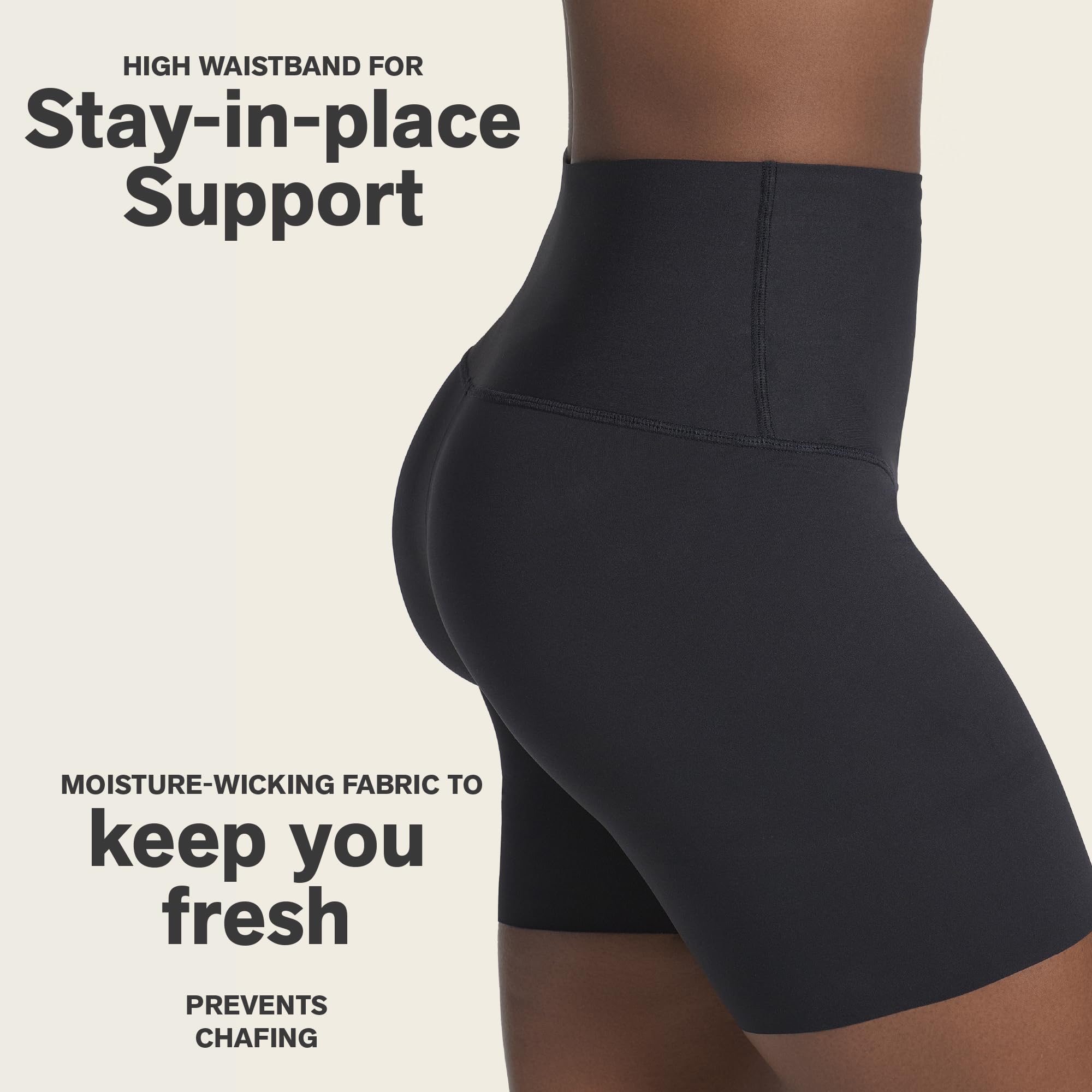 Leonisa Kurze high Waist Radlerhose/Radlershorts für Damen - Kurze Leggings