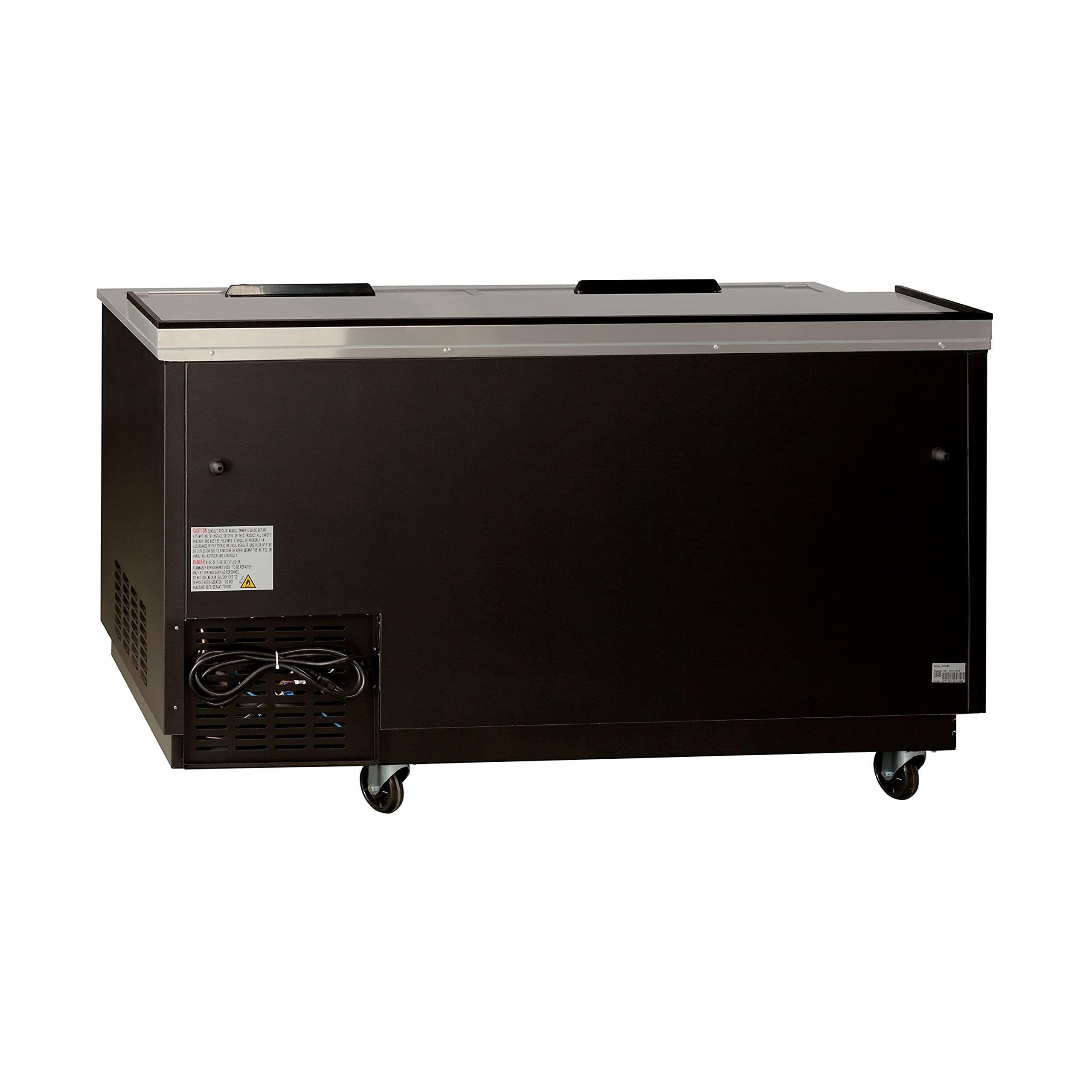 Peakcold Deep Well Horizontal Bottle Cooler; Slide Top Bar Refrigerator; 22 Case Capacity on Fridge.com - View 3