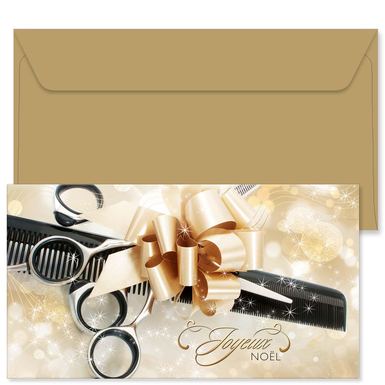 POS BON - 100 bons cadeaux à remplir avec enveloppe - formulaires imprimés pour des salons de coiffure K1204F-1-100-V1