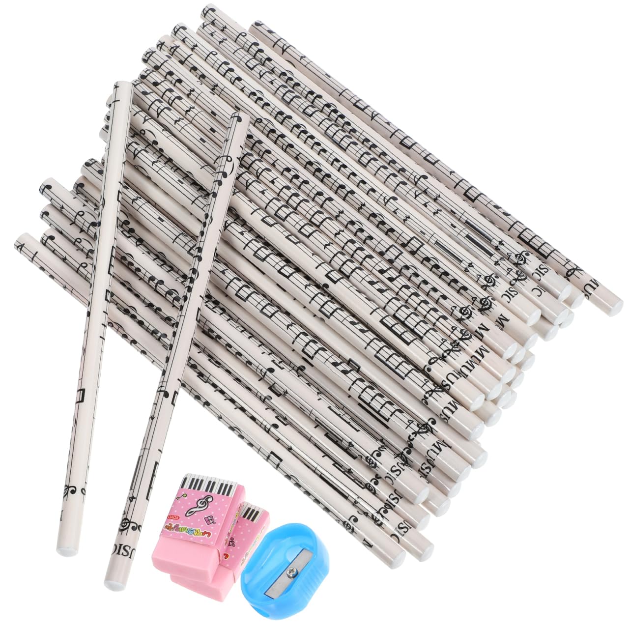 Gadpiparty 36 Pack Music Note Kids Pencils with Erasers Lightweight Wooden 2 Pencils for School Office Drawing and Party Favors Ergonomic Design