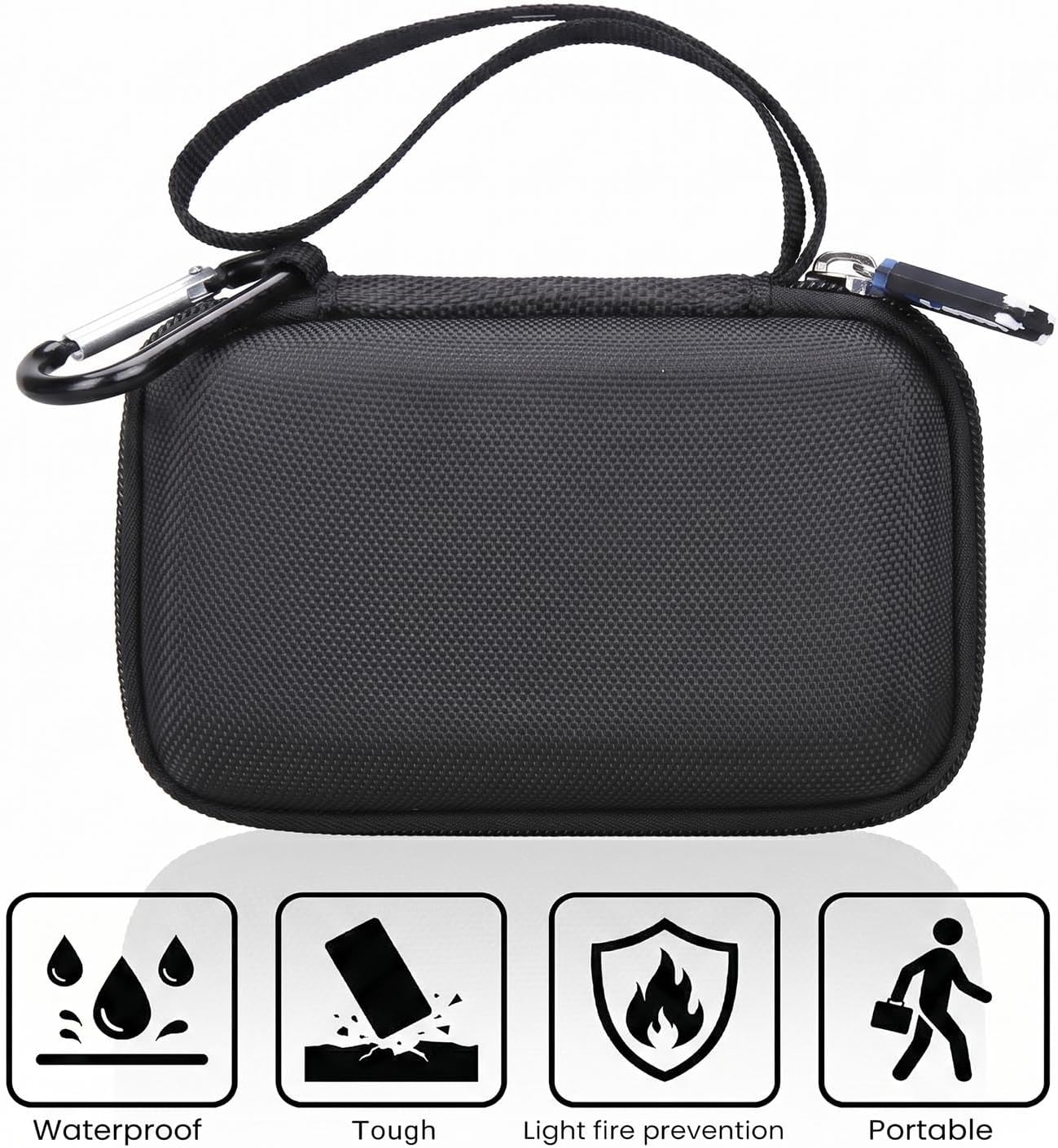 Case for UGREEN Power Bank 10,000mAh 22.5W(PB507) - Hard Travel Protective Carrying Storage Bag, Box Only (Black)