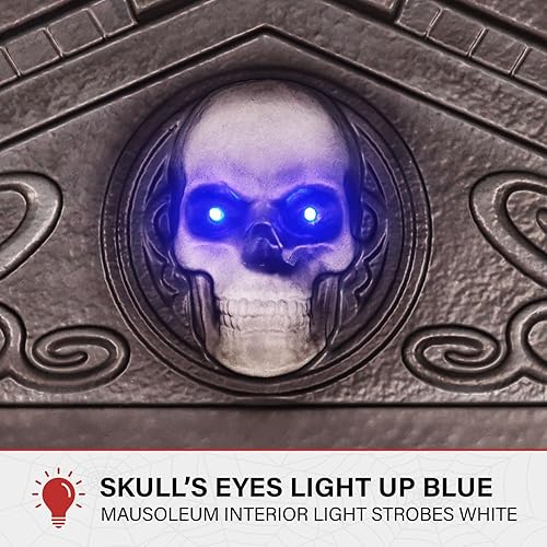 Miniatura 92 de Haunted Hill Farm Hartley The Sitting Scare Clown de Tekky, animatrónico de Halloween activado por movimiento para decoración de bromas de fiesta