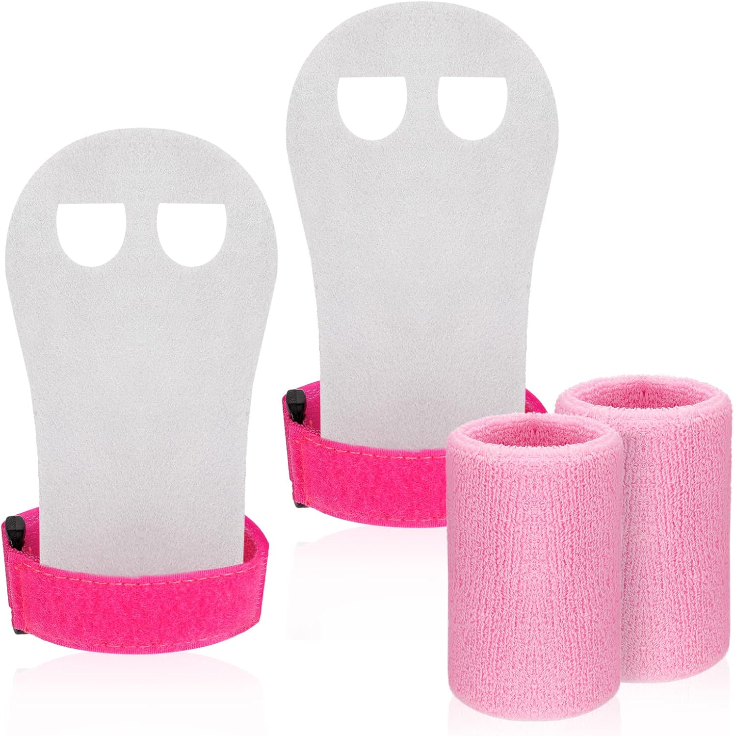 Bestomrogh 4 Pcs Gymnastics Grips Wristbands, Kids Gymnastics Bar Grips