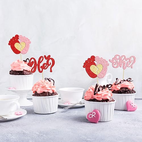 Vista 192 de 36 piezas de decoración de cupcakes para el día de San Valentín, dulce amor, San Valentín, para el día de San Valentín, fiesta de cumpleaños