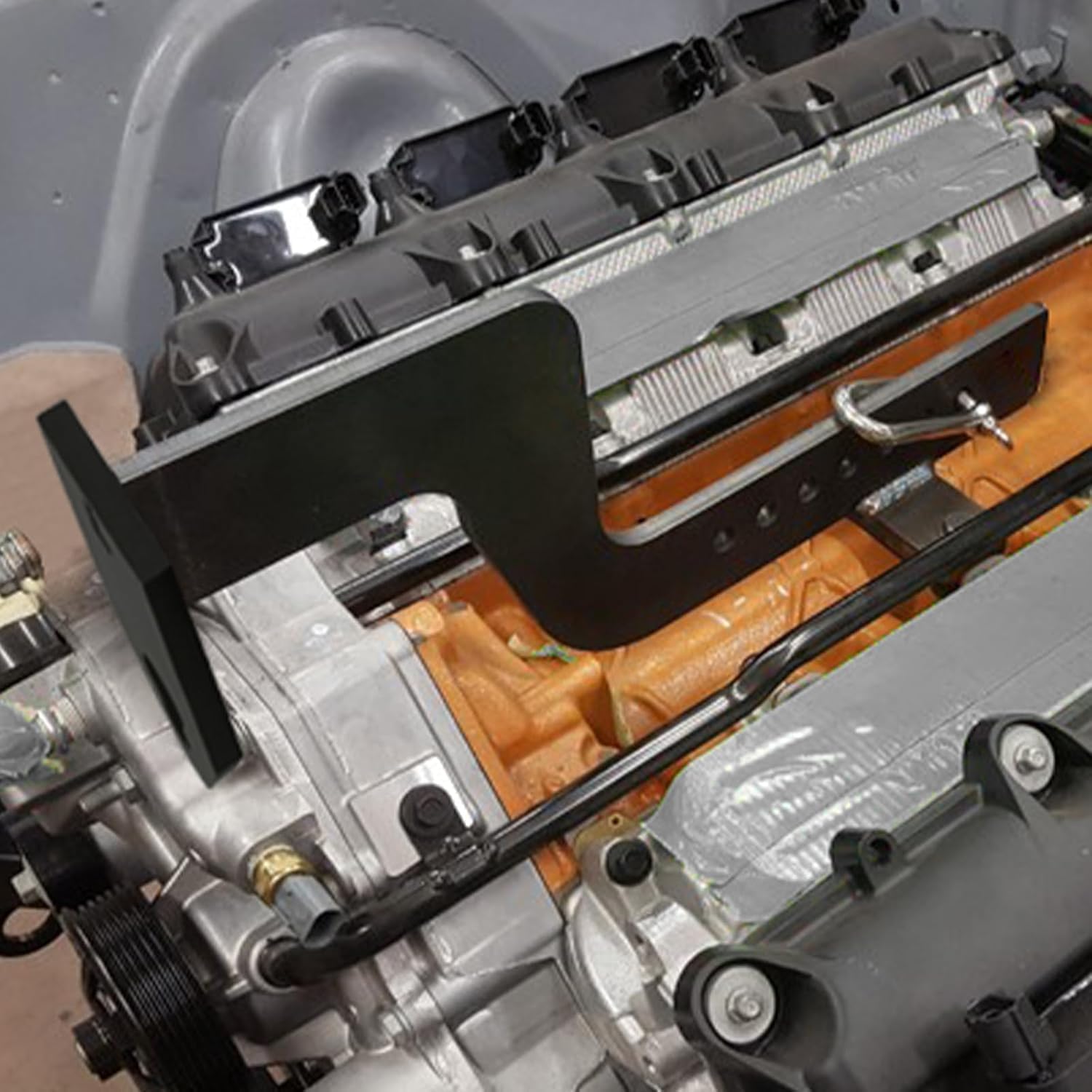 Engine Lifting Bar, Universal Engine Transverse Stand Support Fixture Bar Set Compatible with 3rd Gen HEMI Engine 5.7L/6.1L/6.4L (2006-2014 Models)