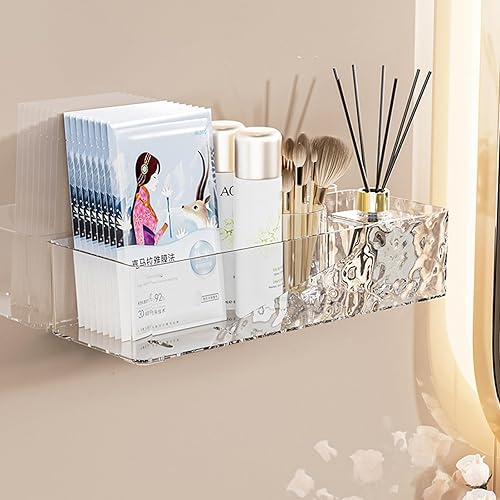 Organizador de baño montado en la pared, estante de ducha adhesivo para el interior de la ducha, organizadores de baño de plástico y almacenamiento
