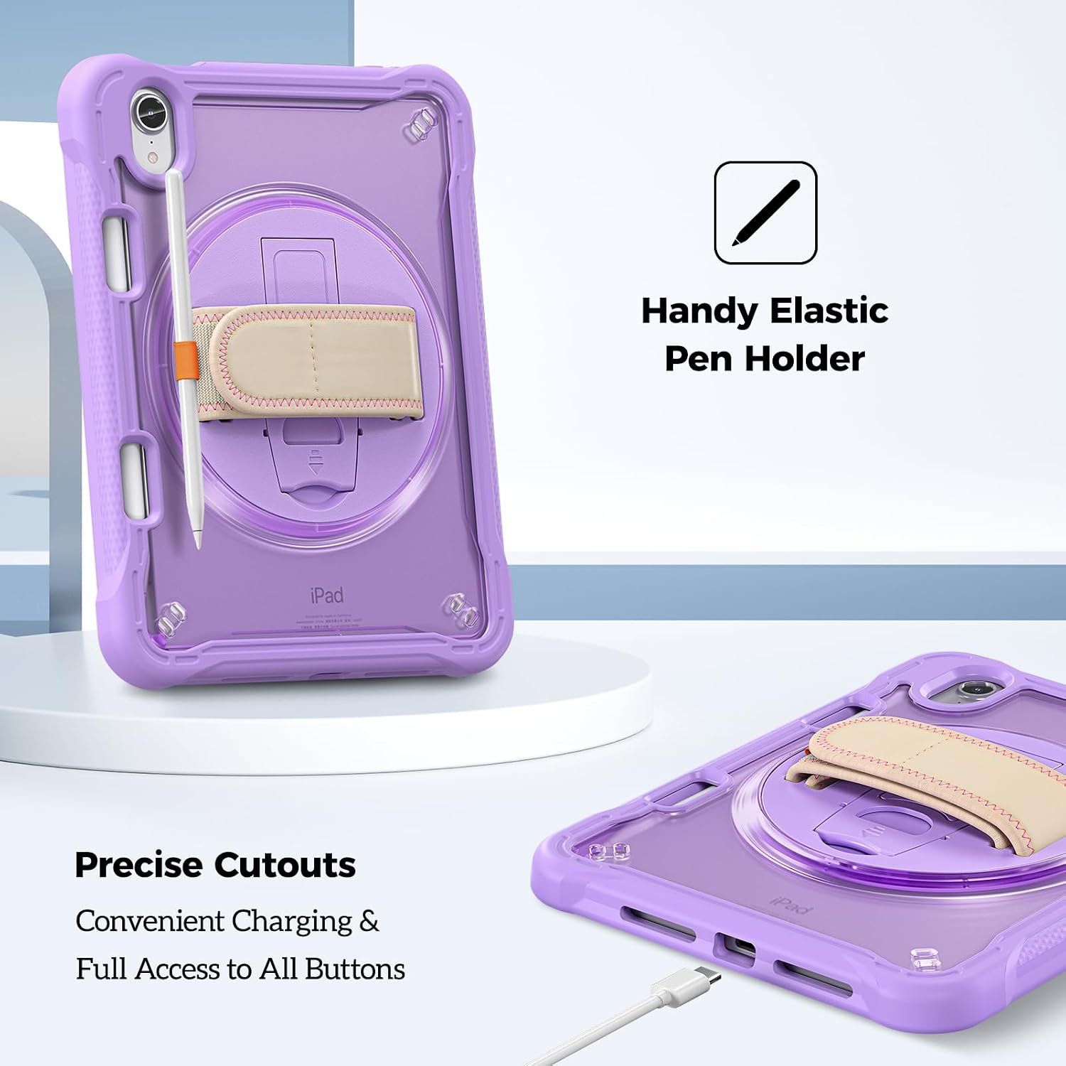 ProCase Rugged Case Bundle with Protective Case for iPad mini 7th(A17 Pro) 2024 / 6th Generation 8.3" 2021 image 3