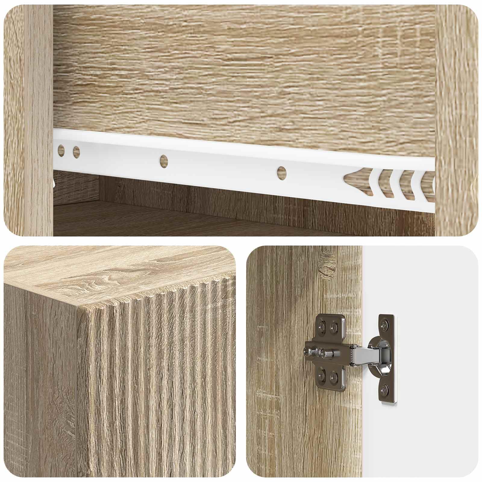 vidaXL Juego de armarios 2 pcs 66 x 34,5 x 90 cm Madera de ingeniería, Conjunto de Muebles Elegante, Multiusos, con arreglo Flexible, decoración Moderna para Sala y área Exterior