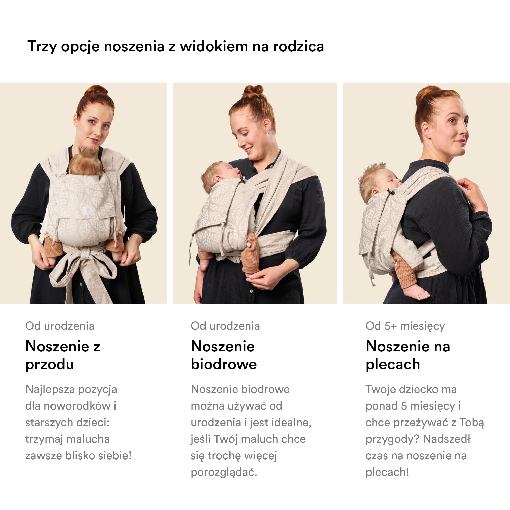 Nosidełko Stokke Limas, Terracotta (OCS) - nosidełko dla noworodka - trzy opcje noszenia - bezpieczne od urodzenia do 15 kg