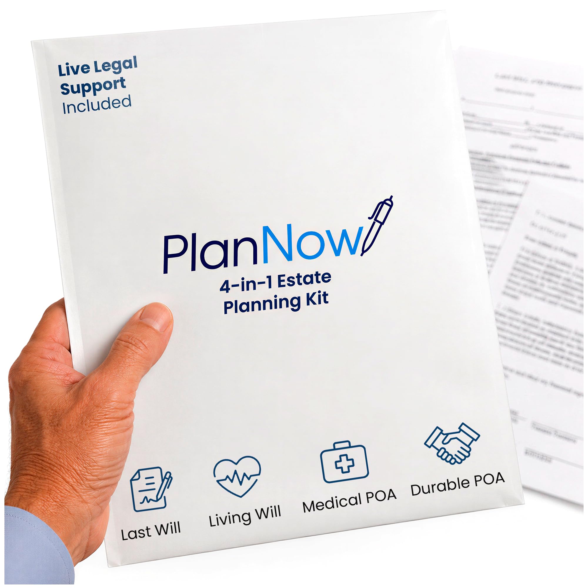 Estate Planning Kit with Last Will, POA, Living Will and Medical POA