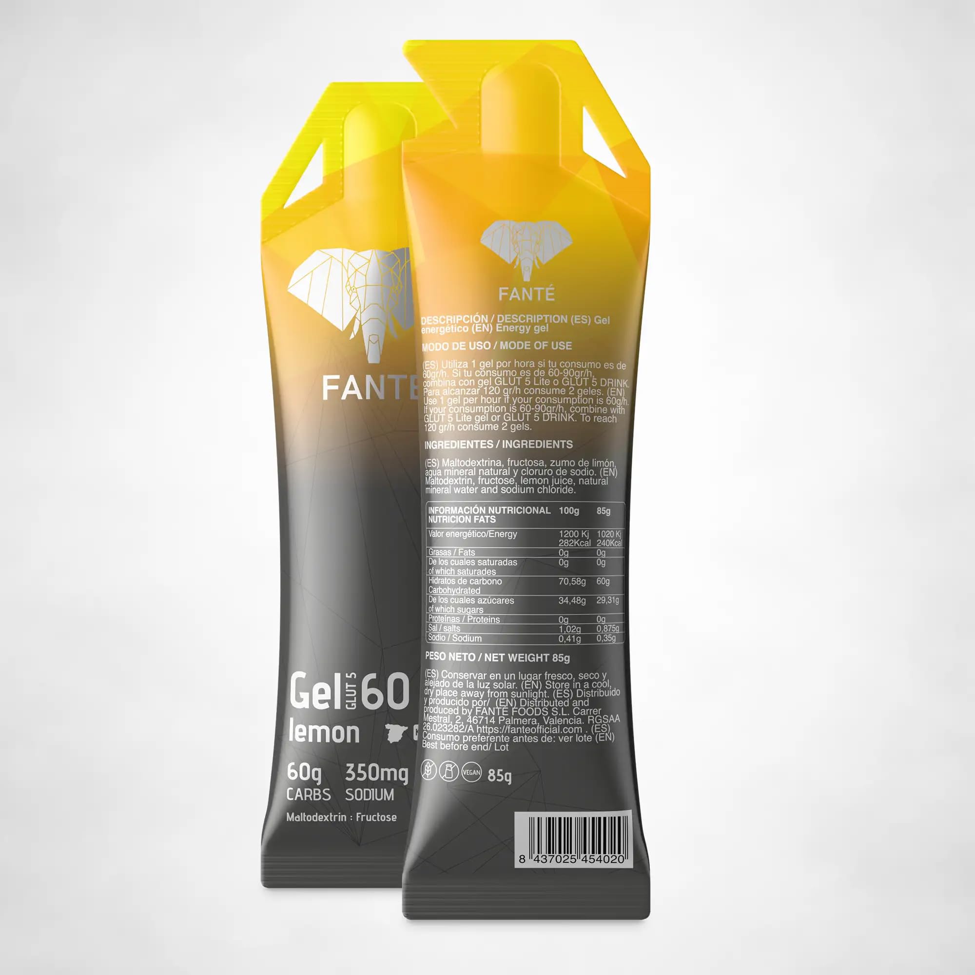 FANTÉ Gel Energético Sabor Limón 60 g | Carbohidratos para Running, Ciclismo y Deportes de Resistencia (12)
