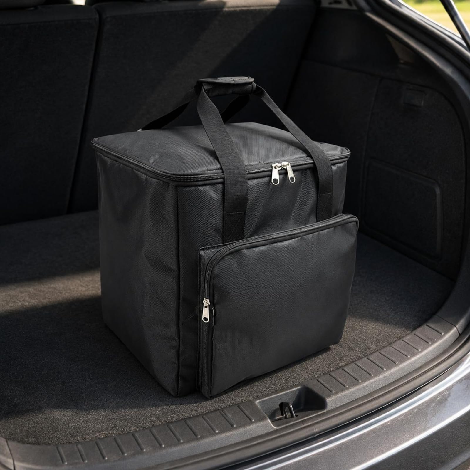 Bolsa con Asas Personalizable Bolsa Acolchada Negra Portable para Contables