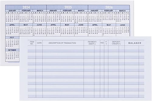 Paquete de 18 libros de registro para cheques personales y transacciones en blanco para pequeñas empresas, seguimiento de pagos, finanzas,