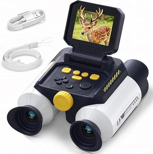 Jumelles pour Enfants avec Caméra Intégrée Et Vision Noct GMYGBY