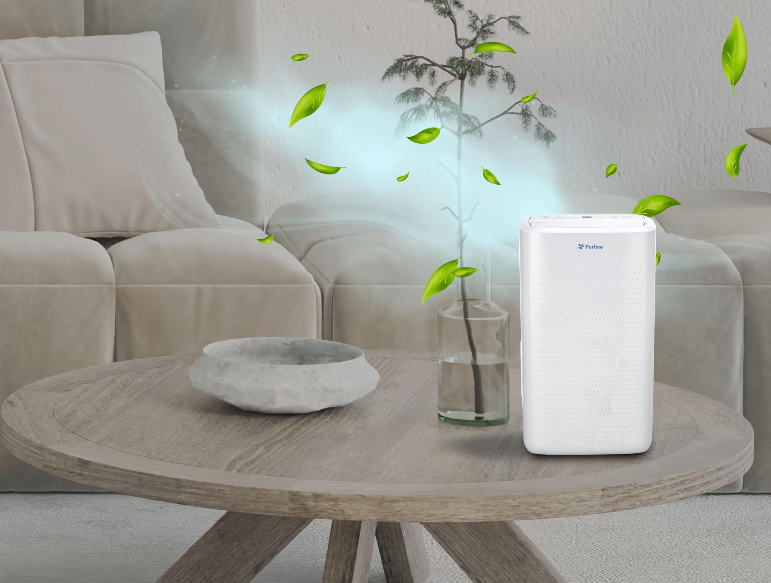 PURLINE | Deshumidificador con Compresor DRYOS 12 | Deshumidificador Elimina la Humedad y Mejora el Aire de tu Hogar