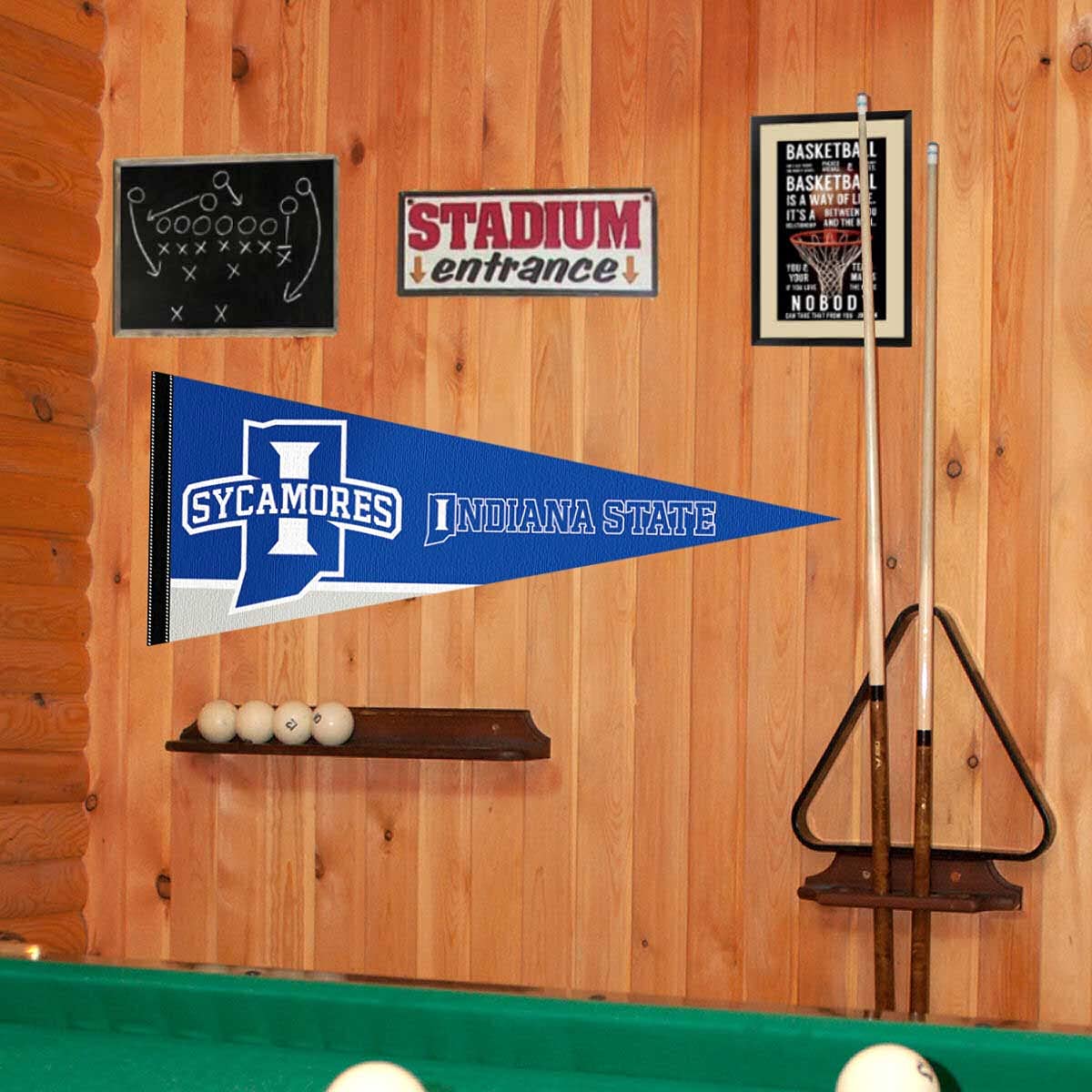 College Flags & Banners Co. Indiana State Sycamores Pennant Full Size Felt