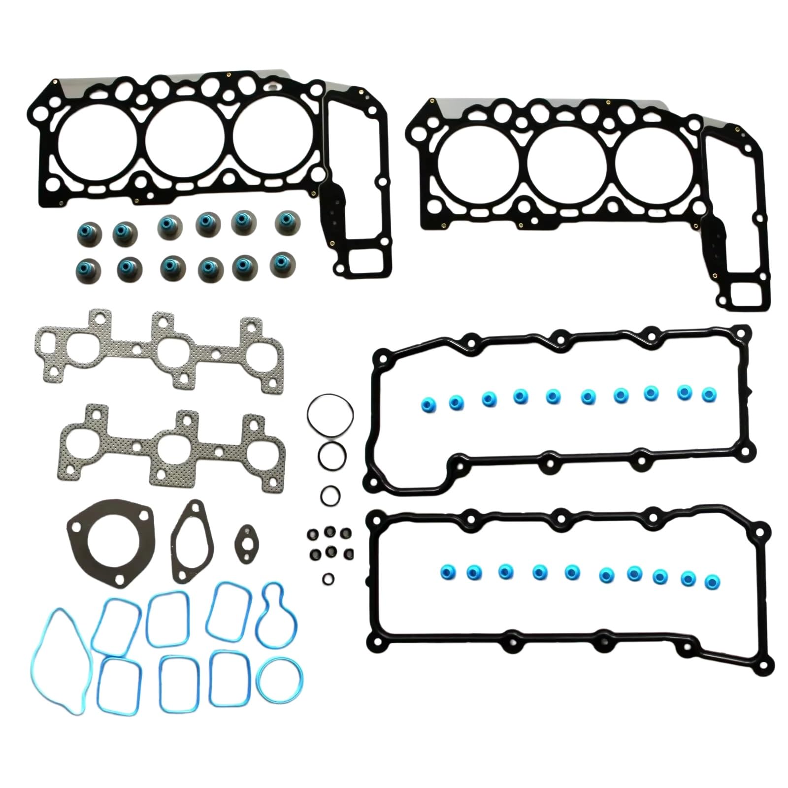 Junta estanqueidad tapa válvulas Piezas De Motor Juego Juntas Culata Compatible Con 3.7L V6 GAS EKG 02-05 Para JEEP Para GRAND Para CHEROKEE Para LIBERTY 1500