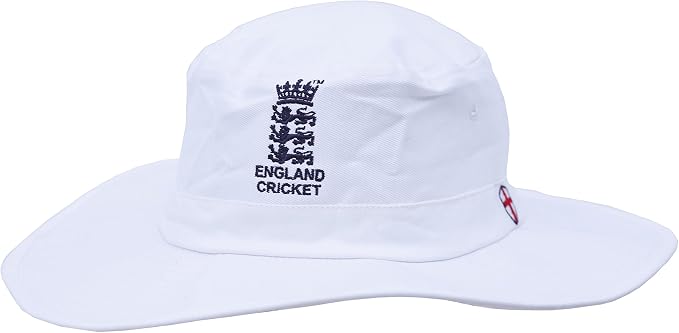 WHITE CRICKET SUNHAT WITH ENGLAND 