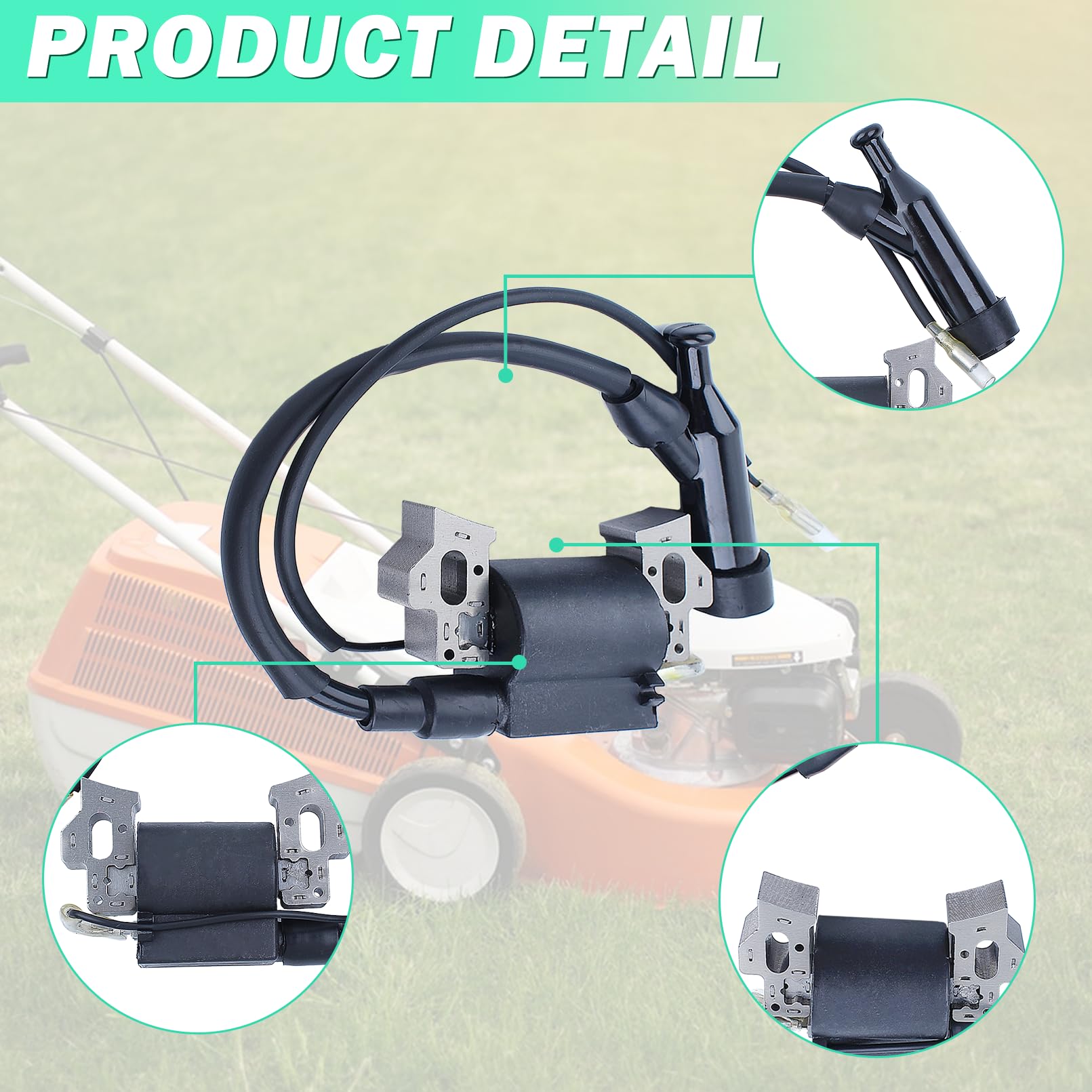 Kit Bobine Allumage + Bougie + Capuchon + Filtre Honda GX160 GX200 GX110 GX120 GX140