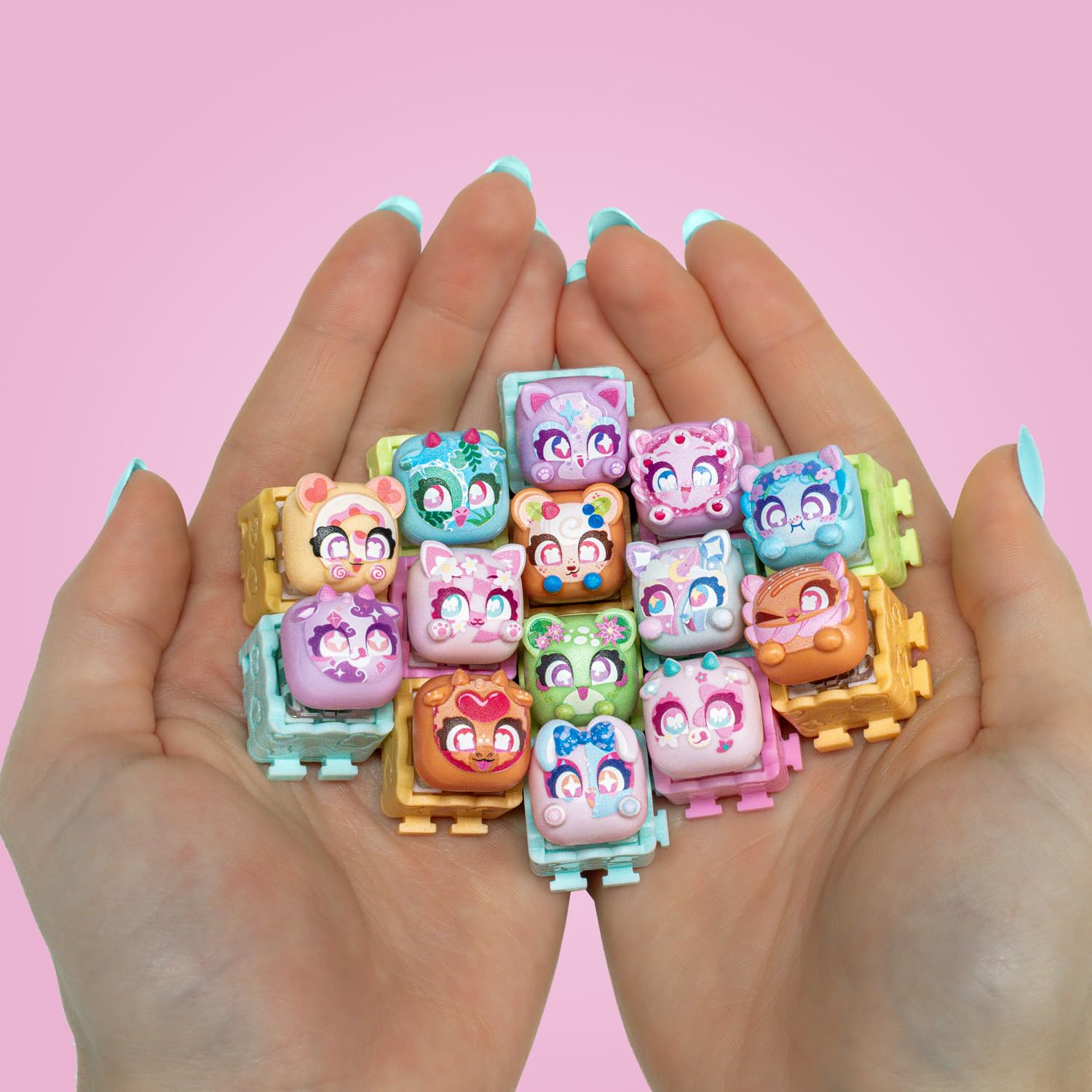 Goliath - CLICKEEZ - 12 Pack Série 3 Bubble Pops - 12 Touches Clavier Kawaii à Cliquer&Connecter + 2 Porte-Clés - New Son & Forme - Effet ASMR - 70 Personnages A Collectionner - Fidget Toy dès 6 Ans