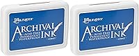 Vista 4 de Ranger Archival Ink AIP31444 - Almohadilla de tinta Cobalt Archival Dye Permanente Impermeable Ranger, Multicolor