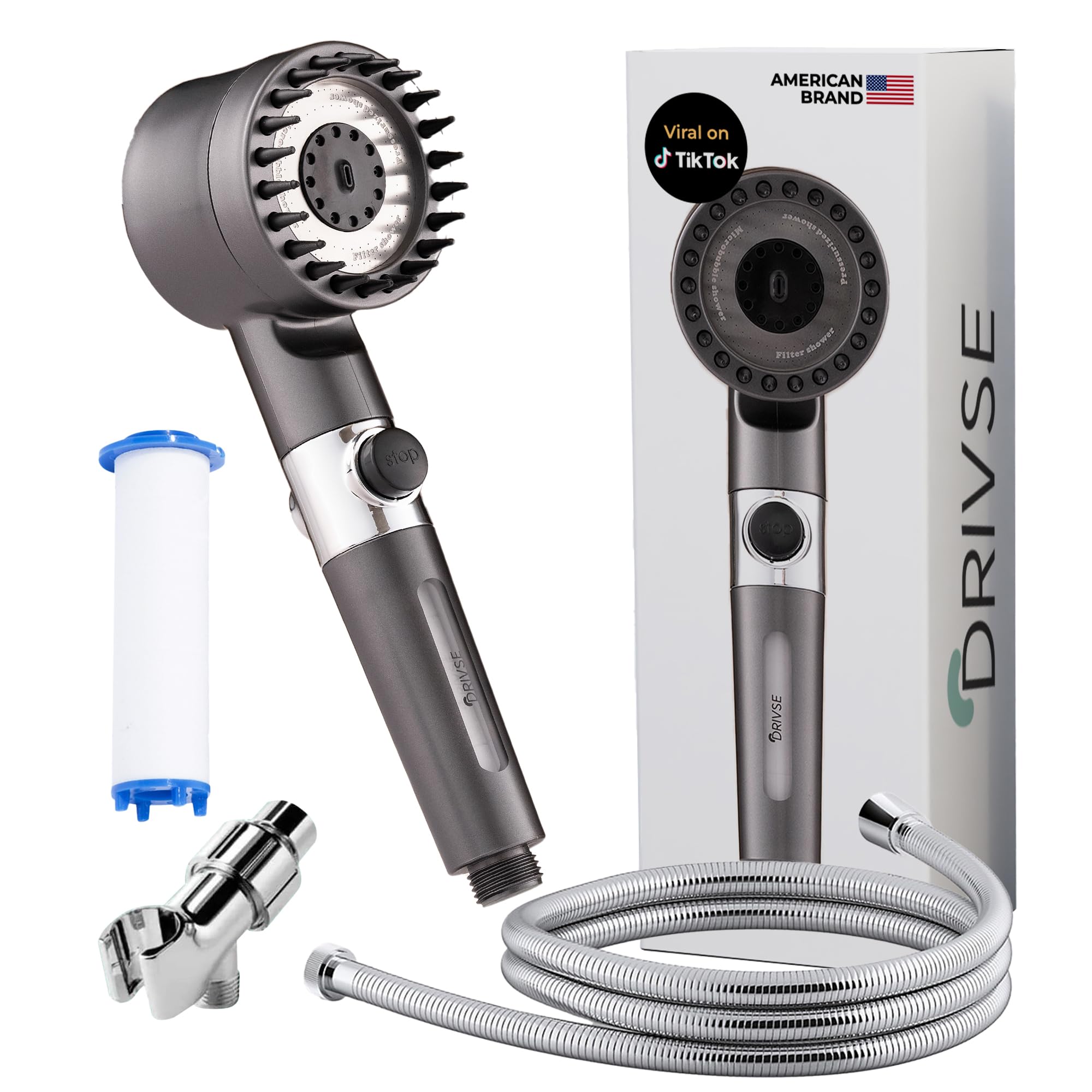 未開封品　Disney Brighte Shower Dryer Drivse Filtered Shower Head for Hard Water | Ion Drops High