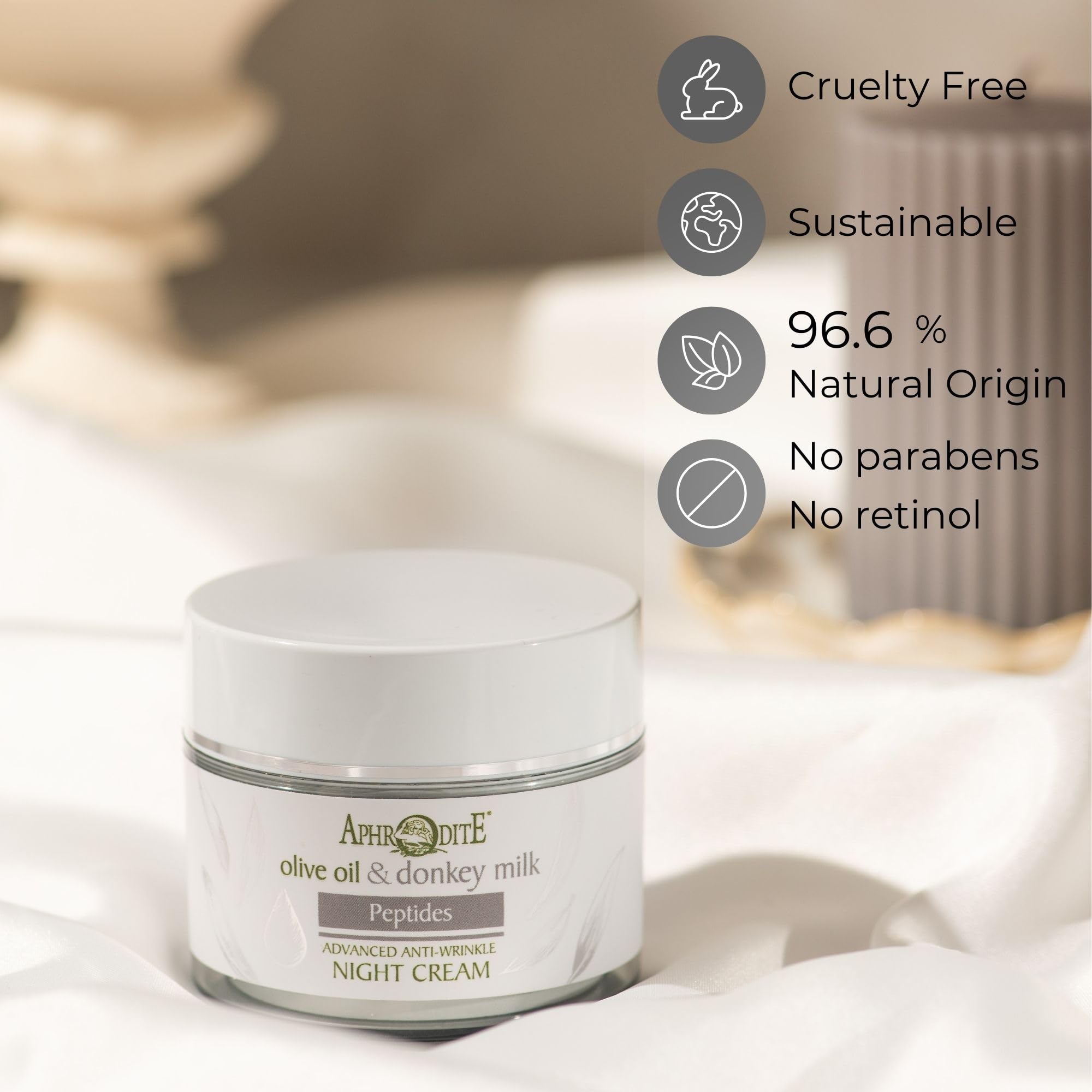 Krem na noc Aphrodite Anti-Wrinkle & Anti-Pollution - codzienna kuracja lagodzaca skóre na noc (50 ml)
