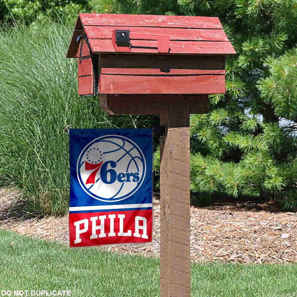 Philadelphia 76ers Double Sided Garden Flag