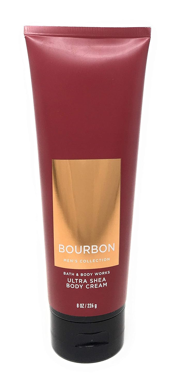 Bath & Body Works Bourbon Men's Ultra Shea Body Cream 8 oz : Beauty & Personal Care
