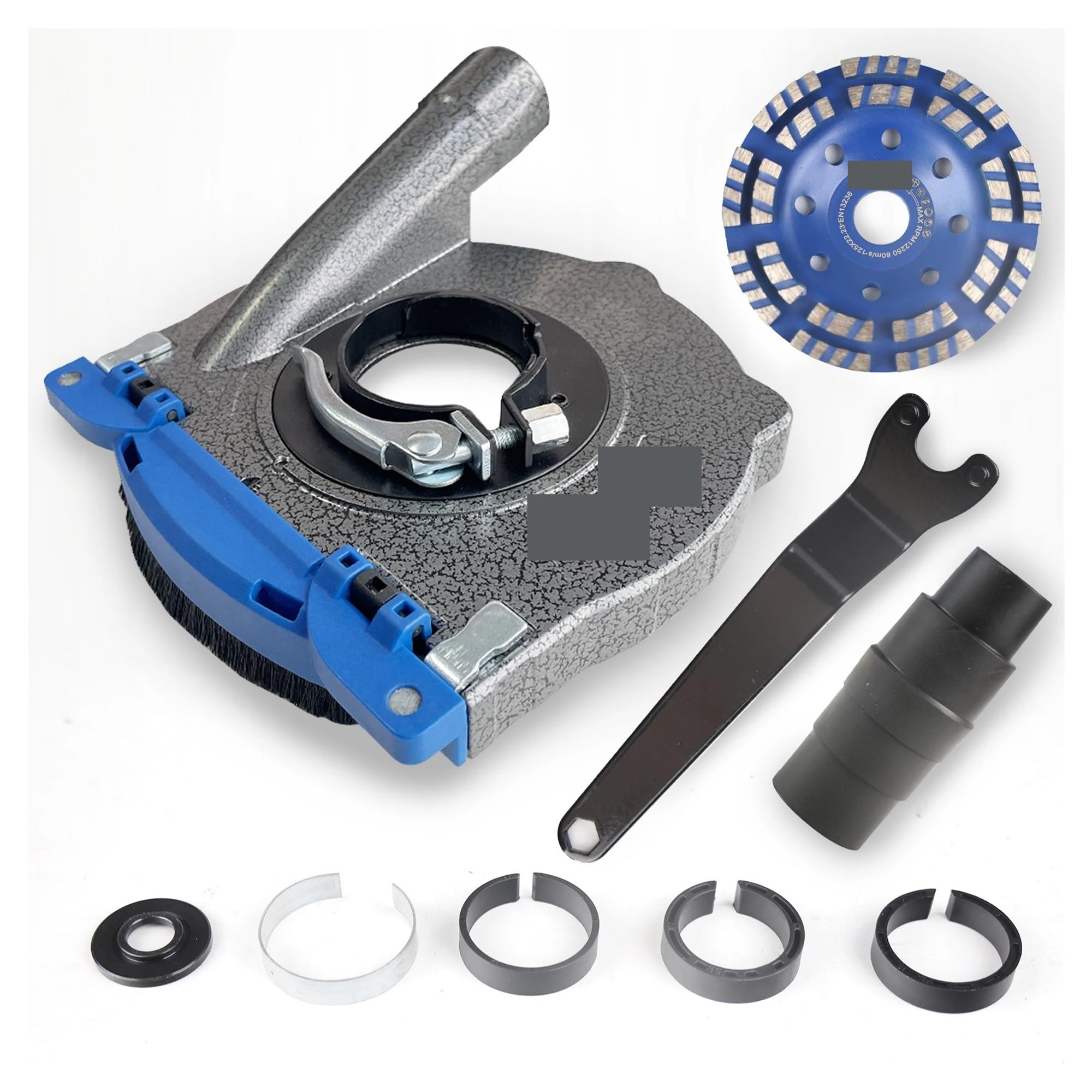 Zklgs C Grinder Dust Shroud, 125Mm Aluminium Grinding Dust Shroud For Angle Grinder With 125Mm Grinding Wheel