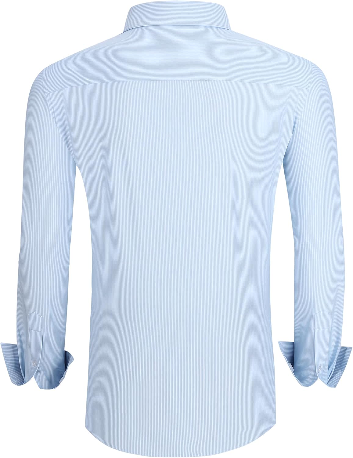 WARHORSEE Mens Dress Shirts Wrinkle Free Long Sleeve 4-Way Stretch Button Down Shirs Plaid Button Up Shirts for Men - Image 6