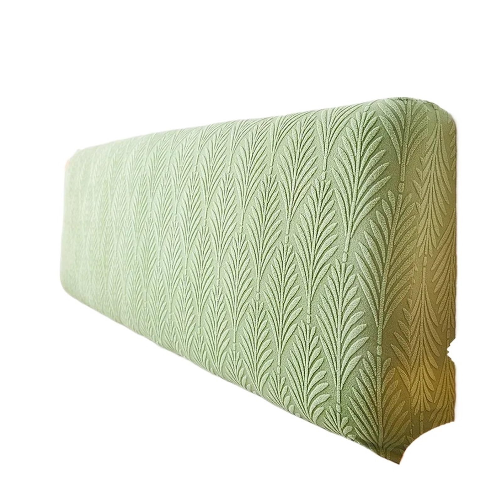 LUYSGBXR Headboard Covers Plaid Bed Headboard Cover Bedroom Soft Elastic All Inclusive Bedhead Protector Jacquard Back Covers Home Decor(Green,180cm)