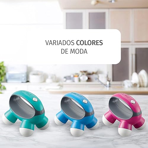 Miniatura 5 de Homedics Homedics Quatro Mini Massager de mano con agarre a mano masaje de vibración con batería 4 nodos de masaje alimentado por 2 baterías AAA