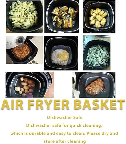 Miniatura 4 de TOPINCN Accesorios para freidora de aire para tartas, latas de pastel, revestimiento antiadherente, barril para hornear, pastel de metal, sartén