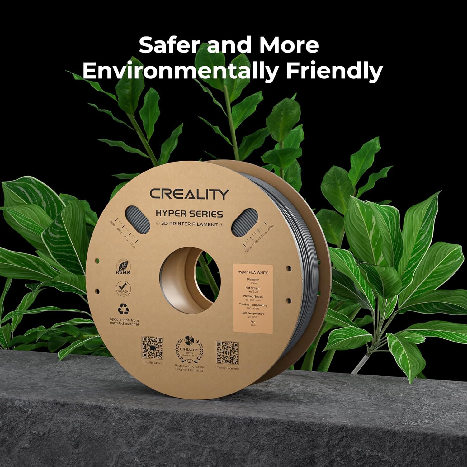 Creality ABS Filament 1.75mm 1KG, High-Speed 3D Printer ABS Filament Up to 350mm/s, High Impact Resistance, Odorless Non-Toxic and Without Stringing or Clogging, Fit Most FDM 3D Printers, Red