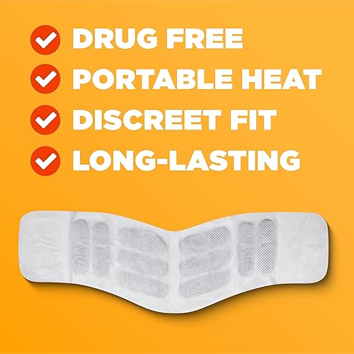 Miniatura 5 de ThermaCare Envolturas térmicas para aliviar el dolor de cuello y hombros, almohadillas térmicas adhesivas portátiles con calor terapéutico de 16