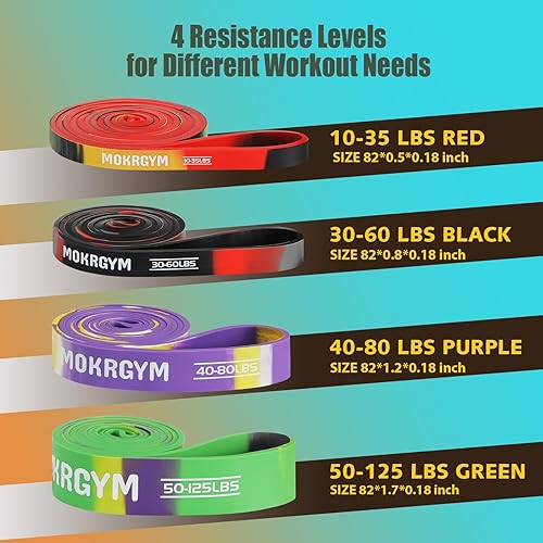 Miniatura 3 de Banda de resistencia goma natural, hipoalergénica y duradera, portátil para el hogar, gimnasio y entrenamientos al aire libre, ejercicio y