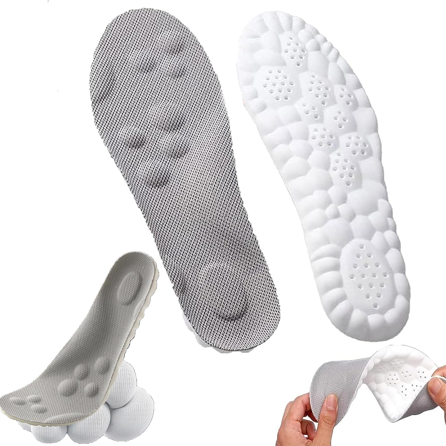 HOME CUBE Memory Foam Insoles Arch Support Heel Support Insoles For Flat Feet Plantar Fasciitis Pain Relief Comfort Cushion Pads Thin Shoe Liner Inserts Non-Slip Shoe Pads (Men) (B0CS3ND52T) Amazon Price History, Amazon Price Tracker