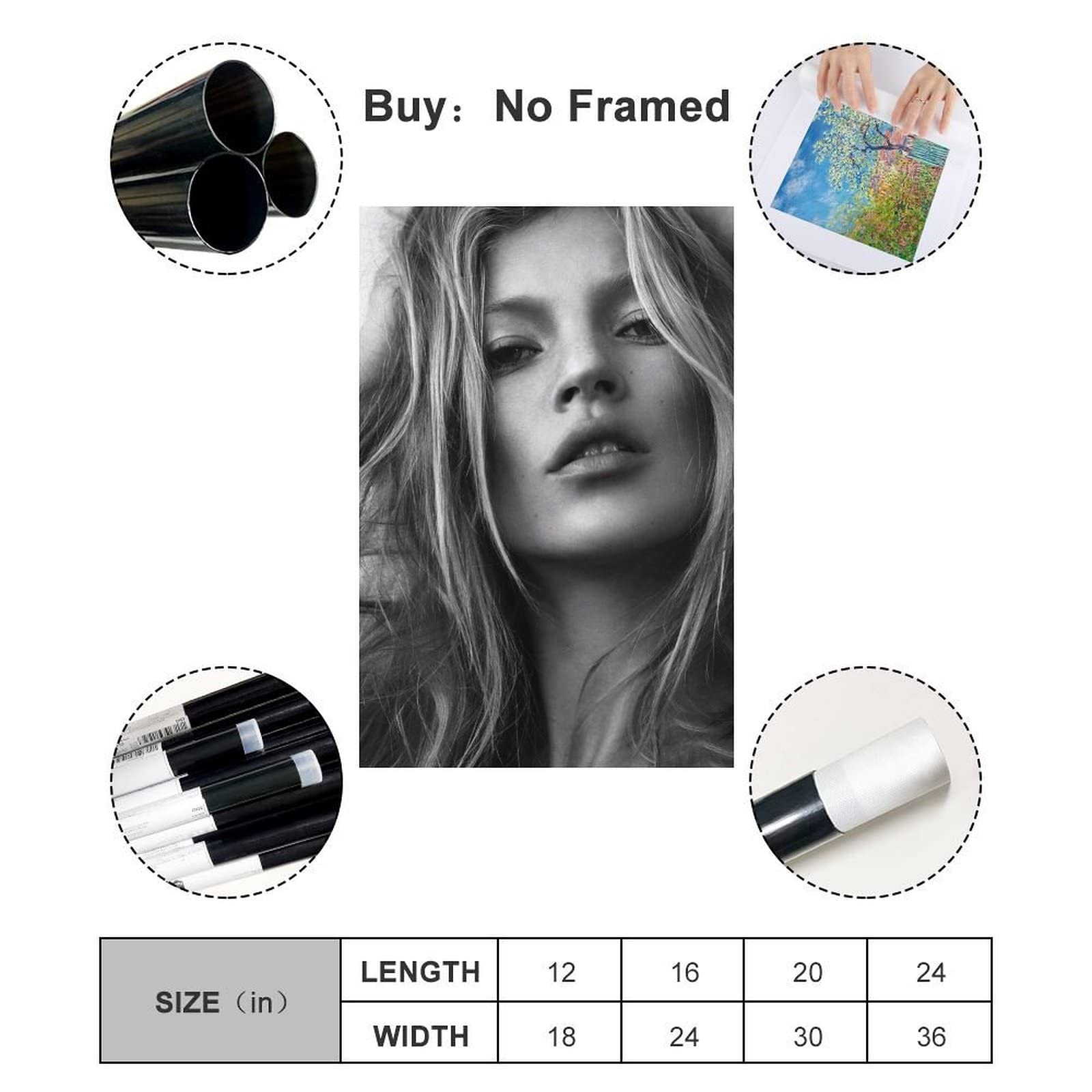 Amazon.co.jp: ケイト・モス 大 ポスター Kate Moss 印刷