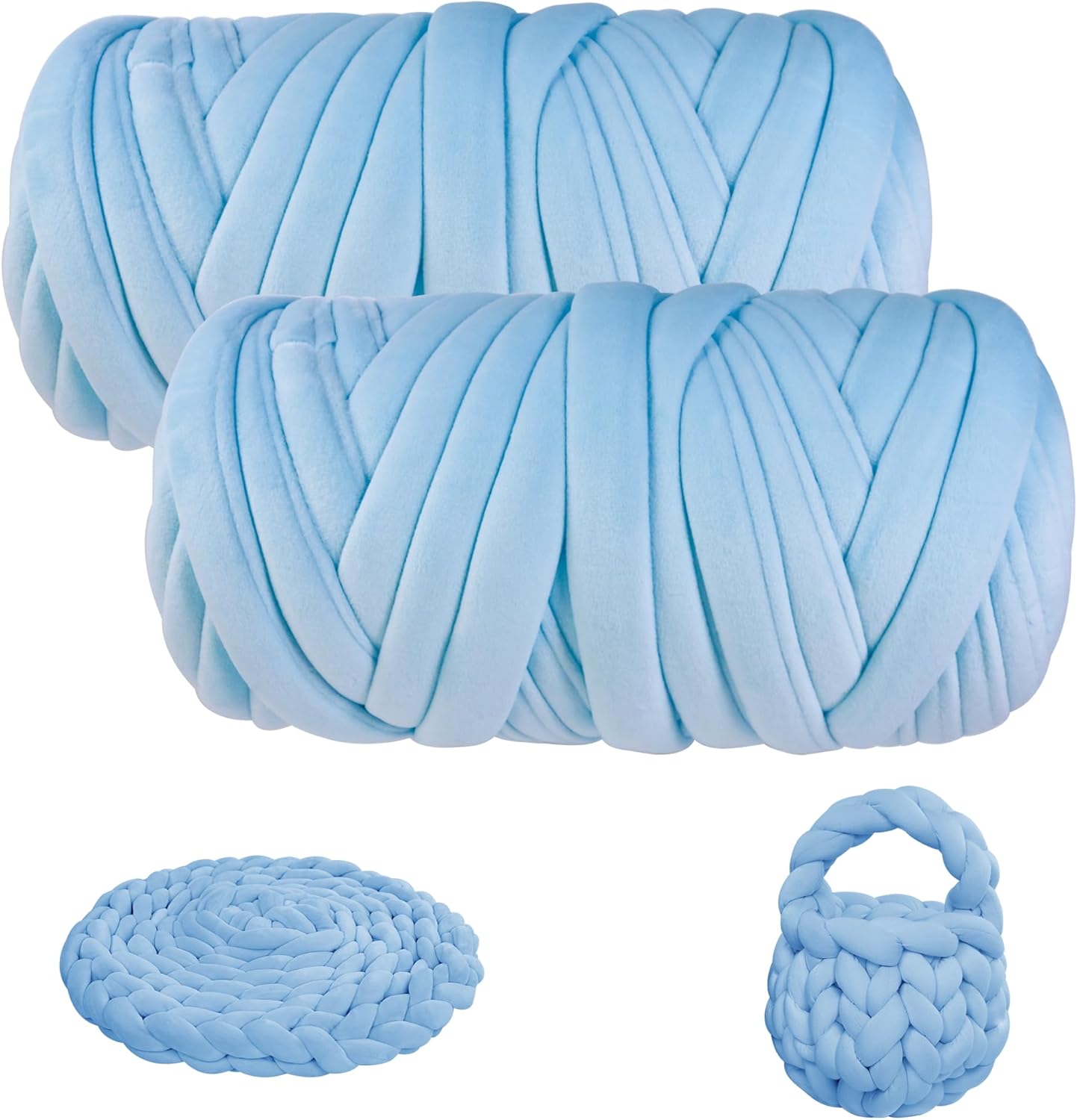 Thick Chunky Yarn for Arm Knitting, guofa 4.4LBS Giant