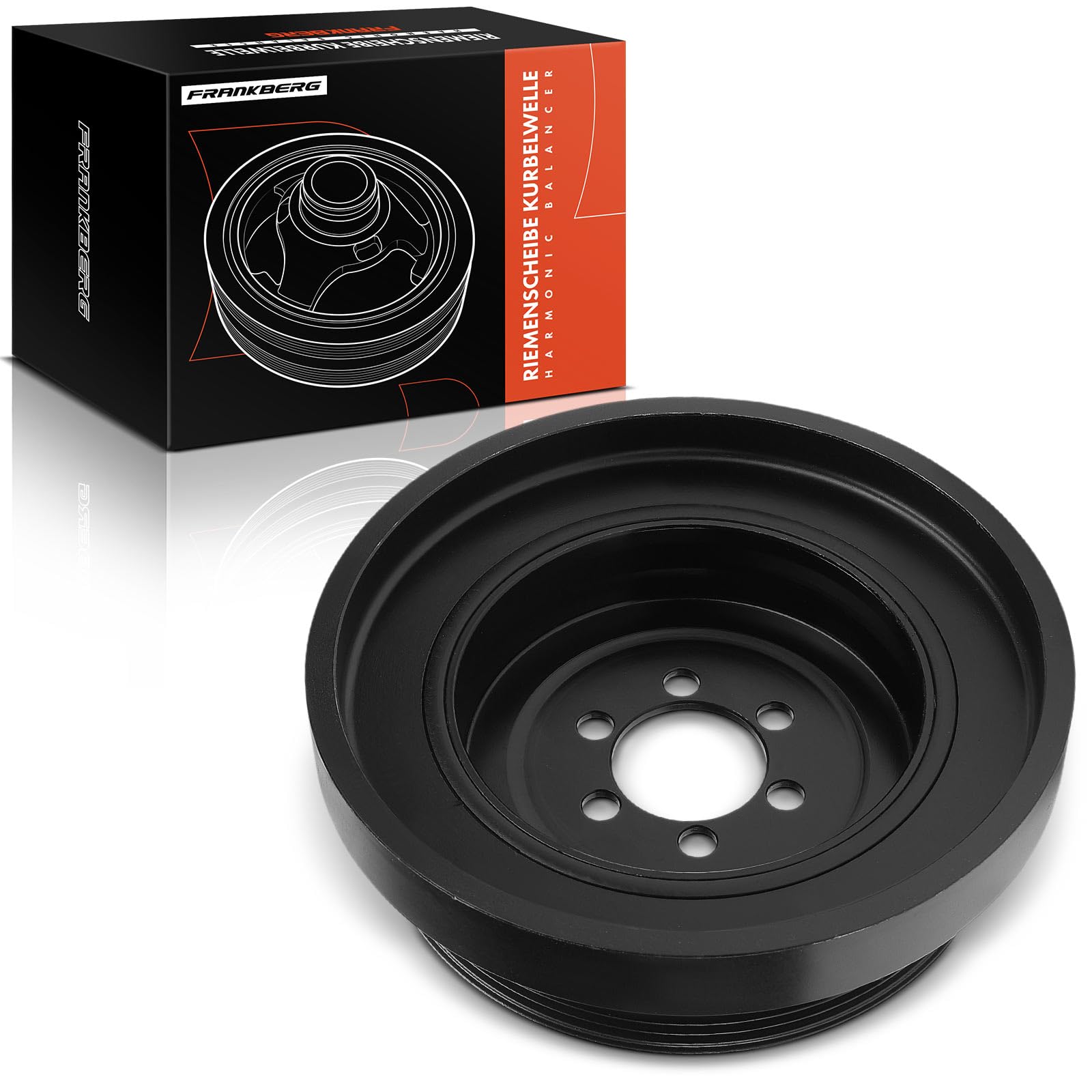 Frankberg Riemenscheibe Kurbelwelle Benzin Kompatibel mit 5er F10 523i 5er F10 528i 5er Touring F11 523i 5er F10 530i 5er Touring F11 528i Replace# 11237580391,08.11.056