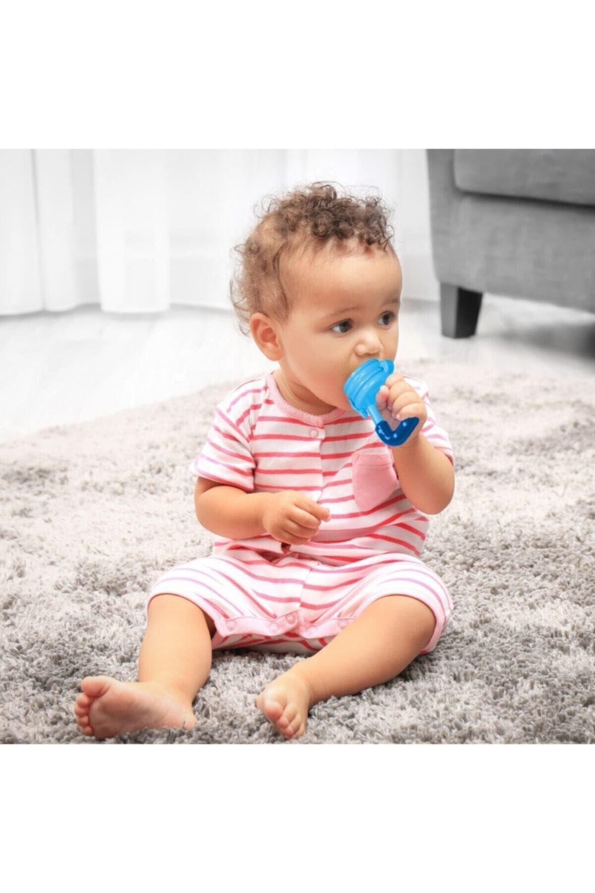 Sevi Bebe Meyve Emziği Diş Kaşıyıcılı, Mavi SSNCLF29430