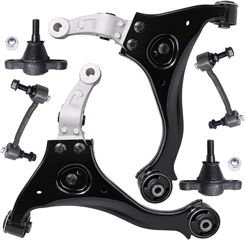 Miniatura 115 de Detroit Axle - Kit de brazos de control delanteros de 6 piezas para Hyundai Accent Kia Rio Rio5 06-10 2006 2007 2008 2009 2010 2011, 2 brazos de