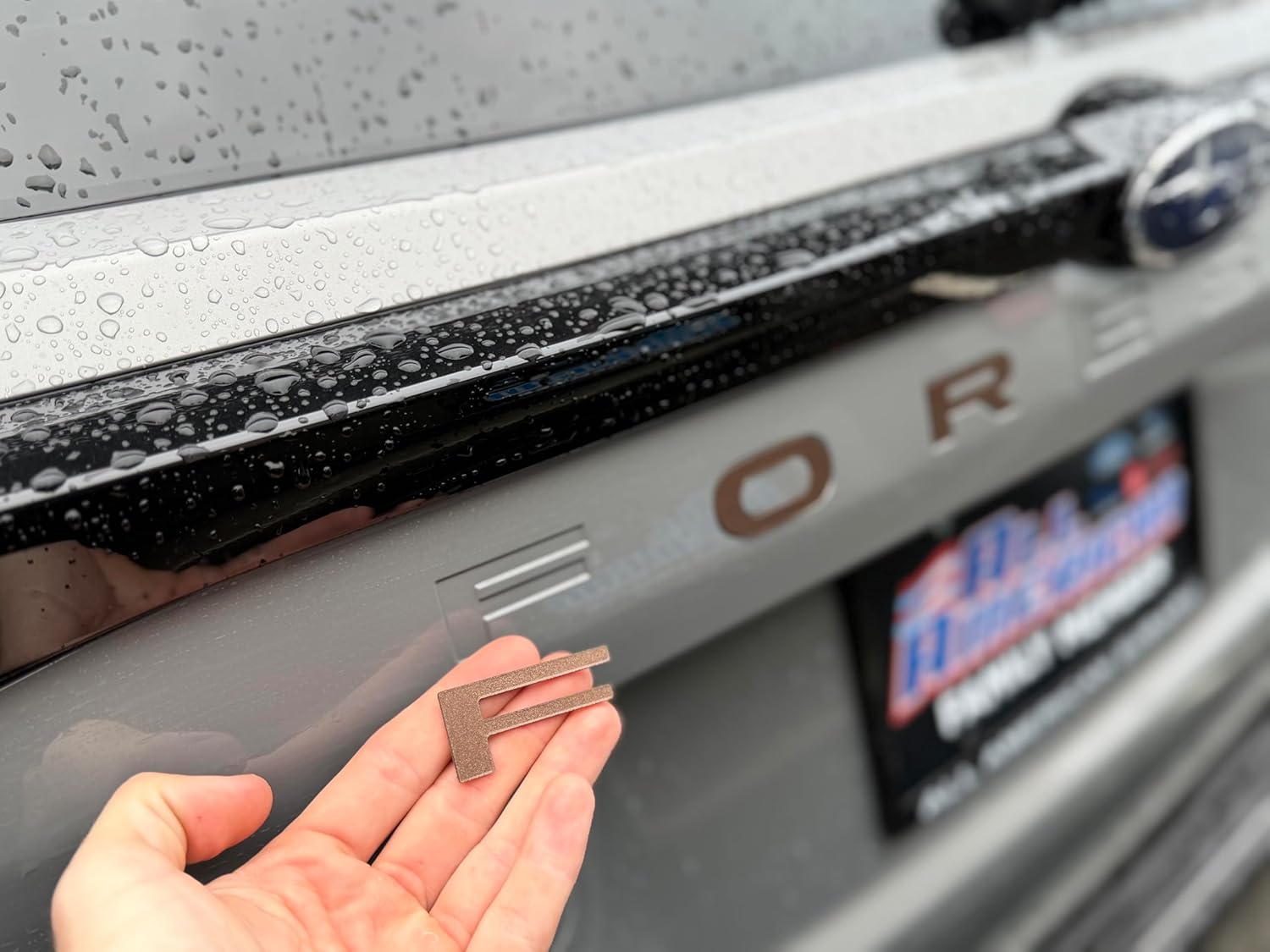 Limitless-Parts Rear Trunk Tailgate Letter Inserts Compatible with 2025 Subaru Forester New Body Style 1/16" Letters with Adhesive- Orange