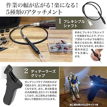 Amazon | [ネセクト] ミニルーター リューター 148点 フルセット