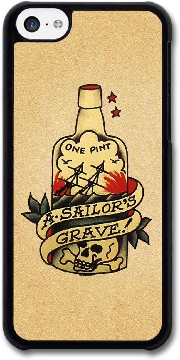 Old Tattoo Vintage One Pint A Sailor's Grave Bottle Illustration case for iPhone 5C