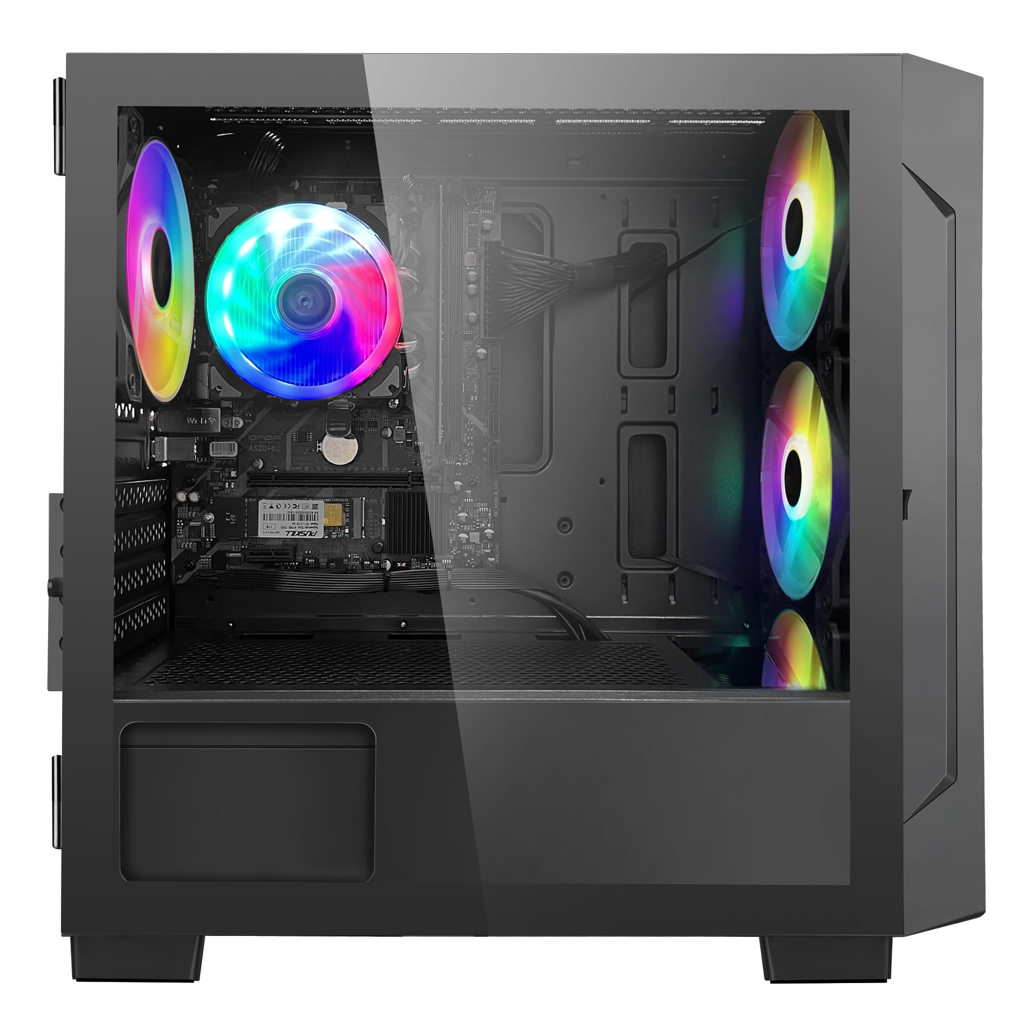HOENGAGER Artist Gaming PC Desktop - AMD Ryzen 5 5600G 6-Core 3.9