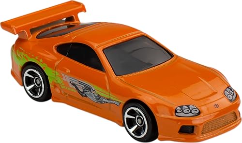 Miniatura 3 de Hot Wheels Paquete de 5 autos de juguete, juego de 5 autos de carreras y deriva rápidos y furiosos en escala 1:64 con decoraciones exclusivas (los